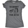 Funny Mom T Shirts Sarcastic Mothers Day Tees for The Best Mom Ever(Dark Heather Grey – Not Your B)