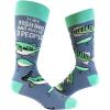 I Like Fishing and Maybe 3 People Socks Funny Hunting Fathers Day Dad Footwear