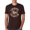 Mens Funny Animal Shirts Crazy Polar Bear Goat Flip Squirrel Hunter and Crow Animal Graphic Tees(Brown)