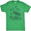 Mens Funny Golfing T Shirts with Sarcastic Sayings Novelty Golf Tees for Guys(Heather Green – We Be Clubbin)