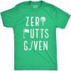 Mens Funny Golfing T Shirts with Sarcastic Sayings Novelty Golf Tees for Guys(Heather Green – Zero Putts)