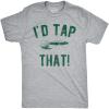 Mens Funny Golfing T Shirts with Sarcastic Sayings Novelty Golf Tees for Guys(Light Heather Grey – Tap That)