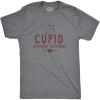 Mens Funny Valentines Day T Shirts Sarcastic Valentines Day T Shirts for Men(Dark Heather Grey – Archery)