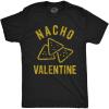Mens Funny Valentines Day T Shirts Sarcastic Valentines Day T Shirts for Men(Heather Black – Nacho Valentine)