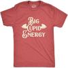 Mens Funny Valentines Day T Shirts Sarcastic Valentines Day T Shirts for Men(Heather Red – Big Cupid Energy)