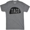 Mens Taco T Shirt Funny Taco Tuesday Tee for Guys(Dark Heather Grey)