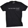 Mens Use The Force Harry Funny Retro Movie Tees Hilarious Vintage T Shirt(Black)