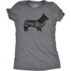 Womens Dog Mom and Cat Mom Funny T Shirts Cute Pet Tees for Women with Cats or Dogs(Dark Heather Grey – Corgi Mom)