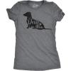 Womens Dog Mom and Cat Mom Funny T Shirts Cute Pet Tees for Women with Cats or Dogs(Dark Heather Grey – Doxie Mom)