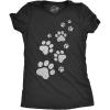 Womens Dog Mom and Cat Mom Funny T Shirts Cute Pet Tees for Women with Cats or Dogs(Heather Black – Glitter Cat Paw)