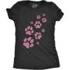 Womens Dog Mom and Cat Mom Funny T Shirts Cute Pet Tees for Women with Cats or Dogs(Heather Black – Glitter Dog Paw)