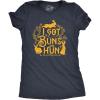 Womens I Got Buns Hun T Shirt Funny Cute Easter Bunny Rabbit Joke Tee for Ladies(Heather Navy – Buns)