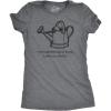 Womens I Love Gardening So Much I Wet My Plants T Shirt Cute Summer Tee(Dark Heather Grey)