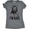 Womens I’m Back Funny Jesus Easter Sunday Hilarious Faith Christian T Shirt
