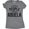 Womens My Favorite People Call Me Grandma, Mom, Mommy, and More T Shirts Funny Mothers Day Tees for Moms(Dark Heather Grey – Abuela)