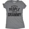 Womens My Favorite People Call Me Grandma, Mom, Mommy, and More T Shirts Funny Mothers Day Tees for Moms(Dark Heather Grey – Grammy)