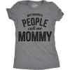 Womens My Favorite People Call Me Grandma, Mom, Mommy, and More T Shirts Funny Mothers Day Tees for Moms(Dark Heather Grey – Mommy)