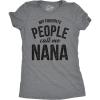 Womens My Favorite People Call Me Grandma, Mom, Mommy, and More T Shirts Funny Mothers Day Tees for Moms(Dark Heather Grey – Nana)
