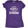 Womens My Favorite People Call Me Grandma, Mom, Mommy, and More T Shirts Funny Mothers Day Tees for Moms(Heather Purple – Grandma)