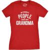 Womens My Favorite People Call Me Grandma, Mom, Mommy, and More T Shirts Funny Mothers Day Tees for Moms(Heather Red – Grandma)