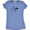 Women’s Shark Hierarchy Chart T Shirt Funny Science Ocean Tee for Guys Funny T Shirts Shark Tops for Women Cool Science Top Women’s Novelty Tees Light Blue M