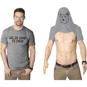 Ask Me About My Corgi T Shirt Funny Dog Flip Puppy Lover Owner Costume Graphic(Light Heather Grey)
