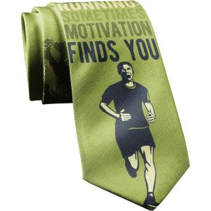 Crazy Dog T-Shirts Funny Sports Ties for Men Novelty Graphic Ties for Golf Fishing and Exercise Guys(Running Bear)