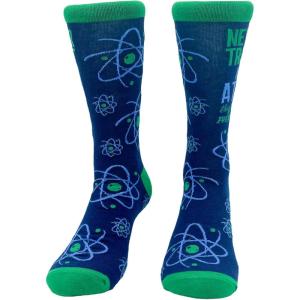 Crazy Dog T-Shirts Mens Funny Science Socks With Awesome Graphics for Men(Atom)