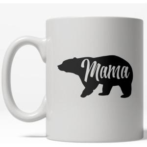 Crazy Dog T-Shirts Worlds Okayest Mom Funny Family Mothers Day Ceramic Coffee Drinking Mug 11oz Cup(Mama Bear)