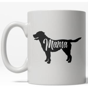 Crazy Dog T-Shirts Worlds Okayest Mom Funny Family Mothers Day Ceramic Coffee Drinking Mug 11oz Cup(Mama Dog)