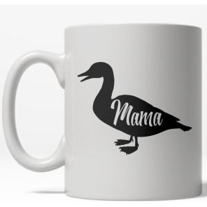 Crazy Dog T-Shirts Worlds Okayest Mom Funny Family Mothers Day Ceramic Coffee Drinking Mug 11oz Cup(Mama Duck)