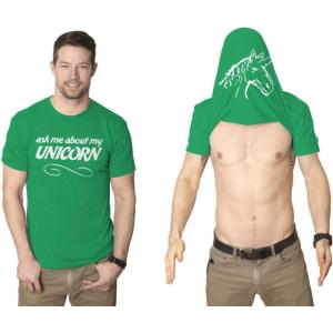 Funny Unicorn Flip T-Shirt – Turn Into a Magical Unicorn Shirt(Green)
