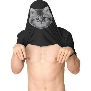 Mens Ask Me About My Kitty Funny Kitten Crazy Cat Lover Flip Up T Shirt(Black)