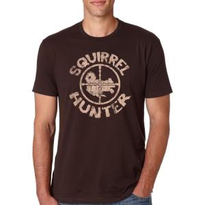 Mens Funny Animal Shirts Crazy Polar Bear Goat Flip Squirrel Hunter and Crow Animal Graphic Tees(Brown)