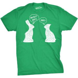 Mens My Butt Hurts T Shirt Funny Easter Egg Chocolate Bunny Sarcastic Gift Tee(Green)