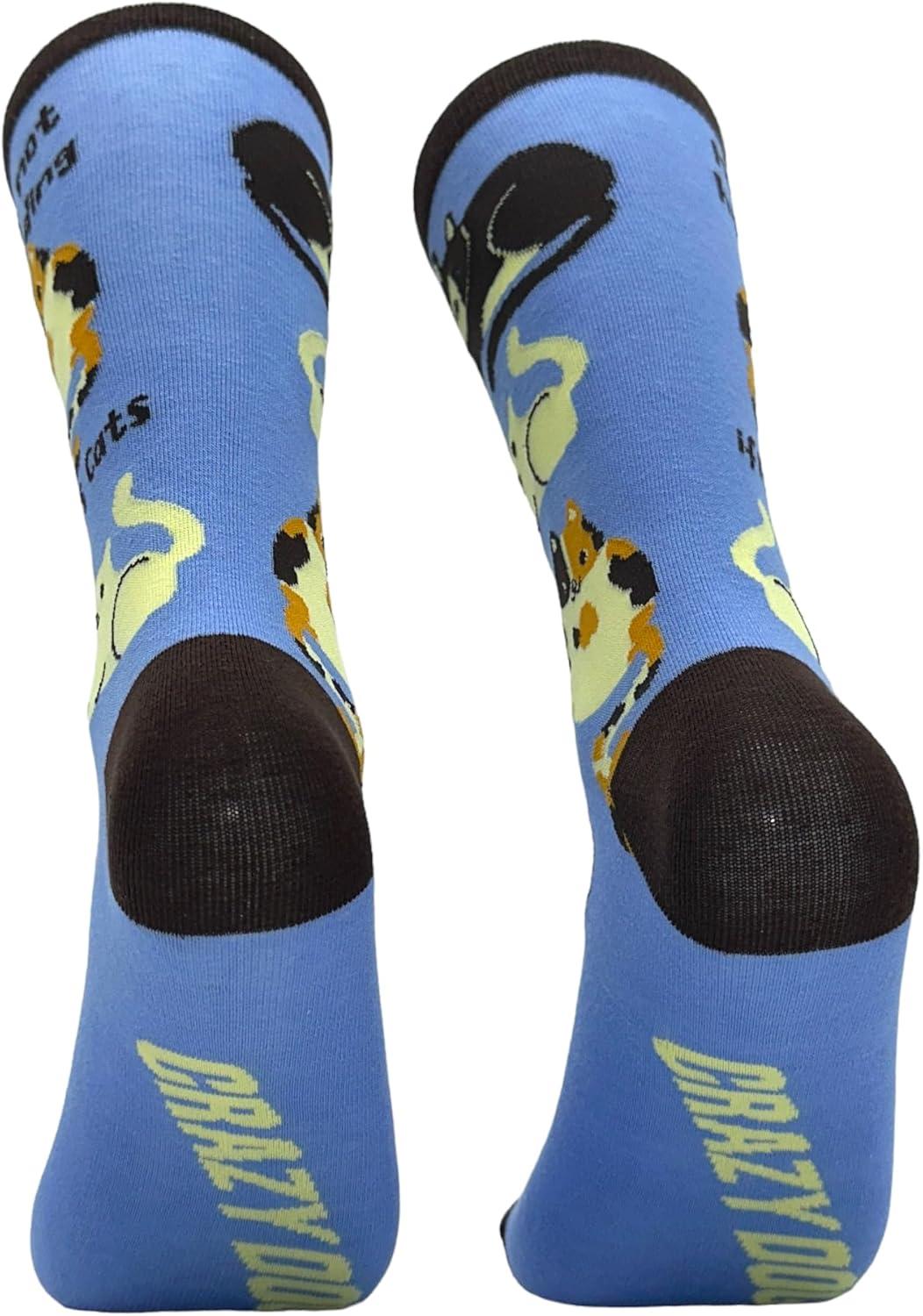 imageCrazy Dog TShirts Cute Cat Socks for Women Fun Socks with Kitties and Sarcastic HumorNot Hoarding Cats
