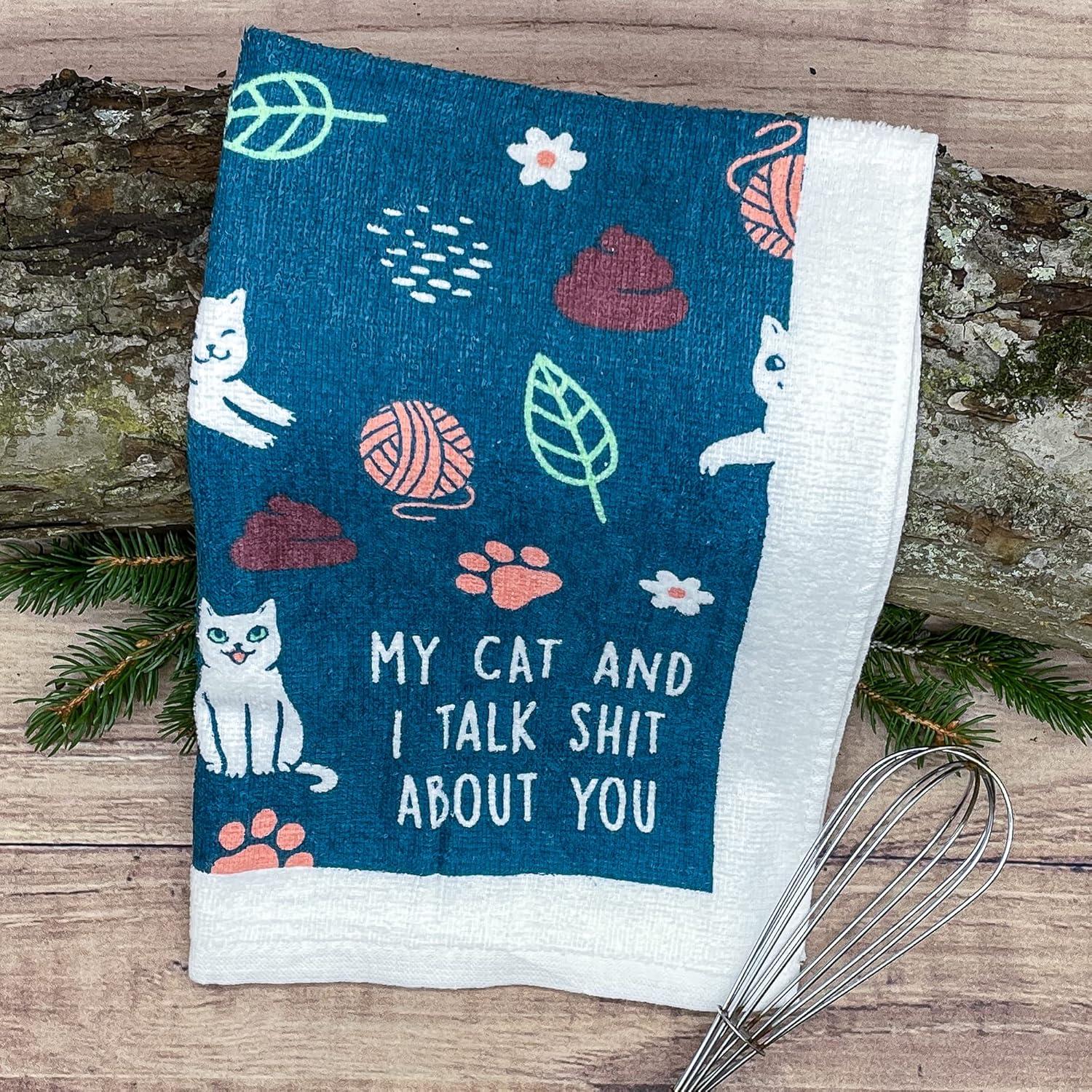 imageCrazy Dog TShirts Easily Distracted by Dogs Funny Puppy Pet Lovers Tea TowelCat Talk Shit