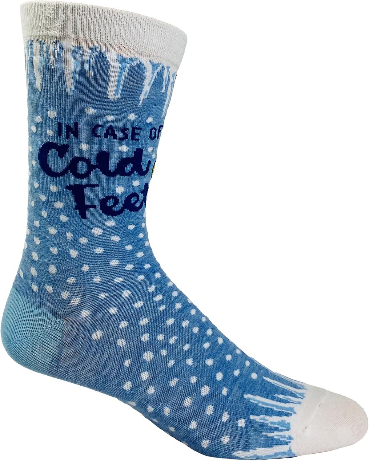 imageCrazy Dog TShirts Funny Wedding Socks for Women Gifts for Bachelorette Parties and MarriagesCold Feet