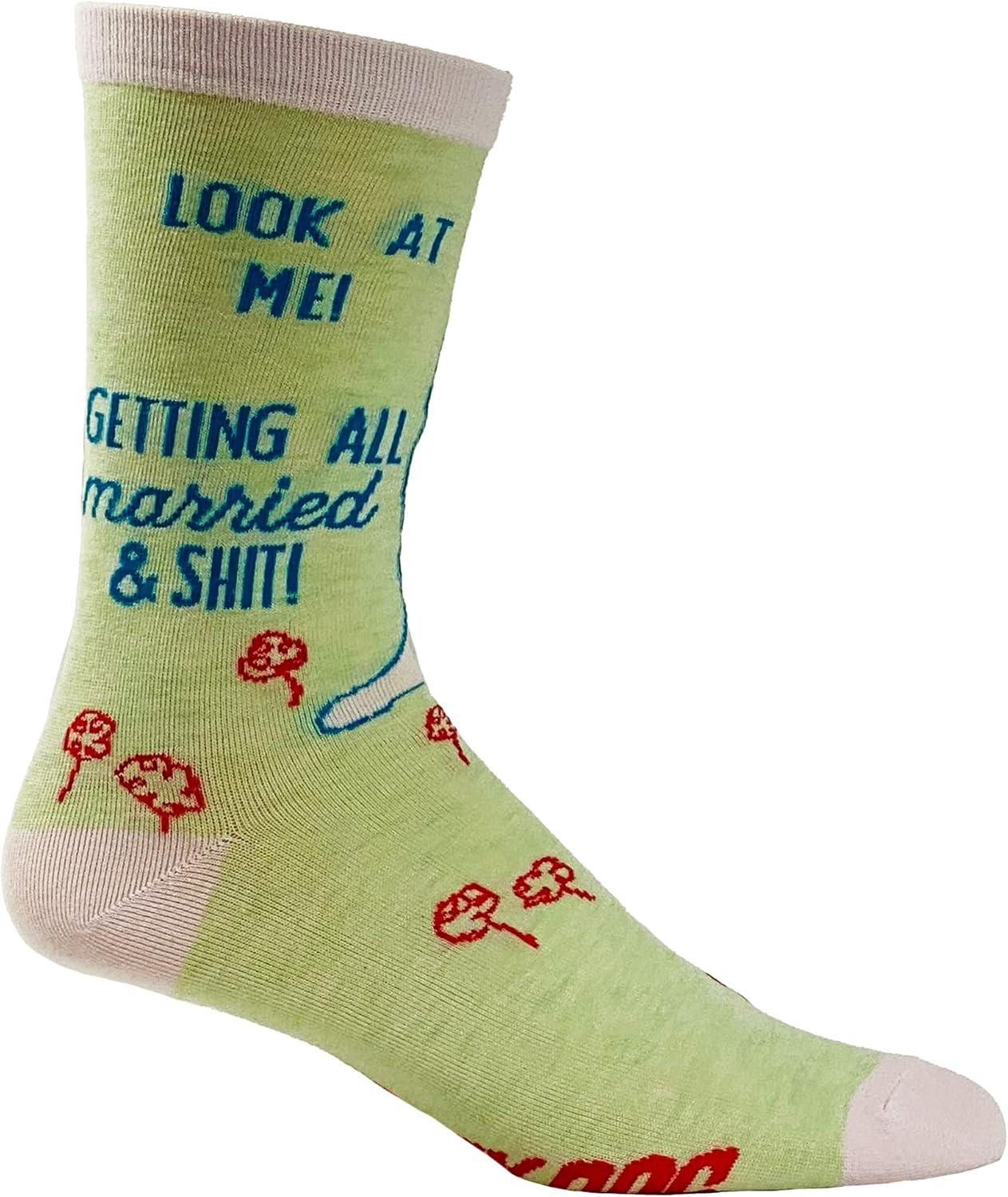 imageCrazy Dog TShirts Funny Wedding Socks for Women Gifts for Bachelorette Parties and MarriagesLook at Me