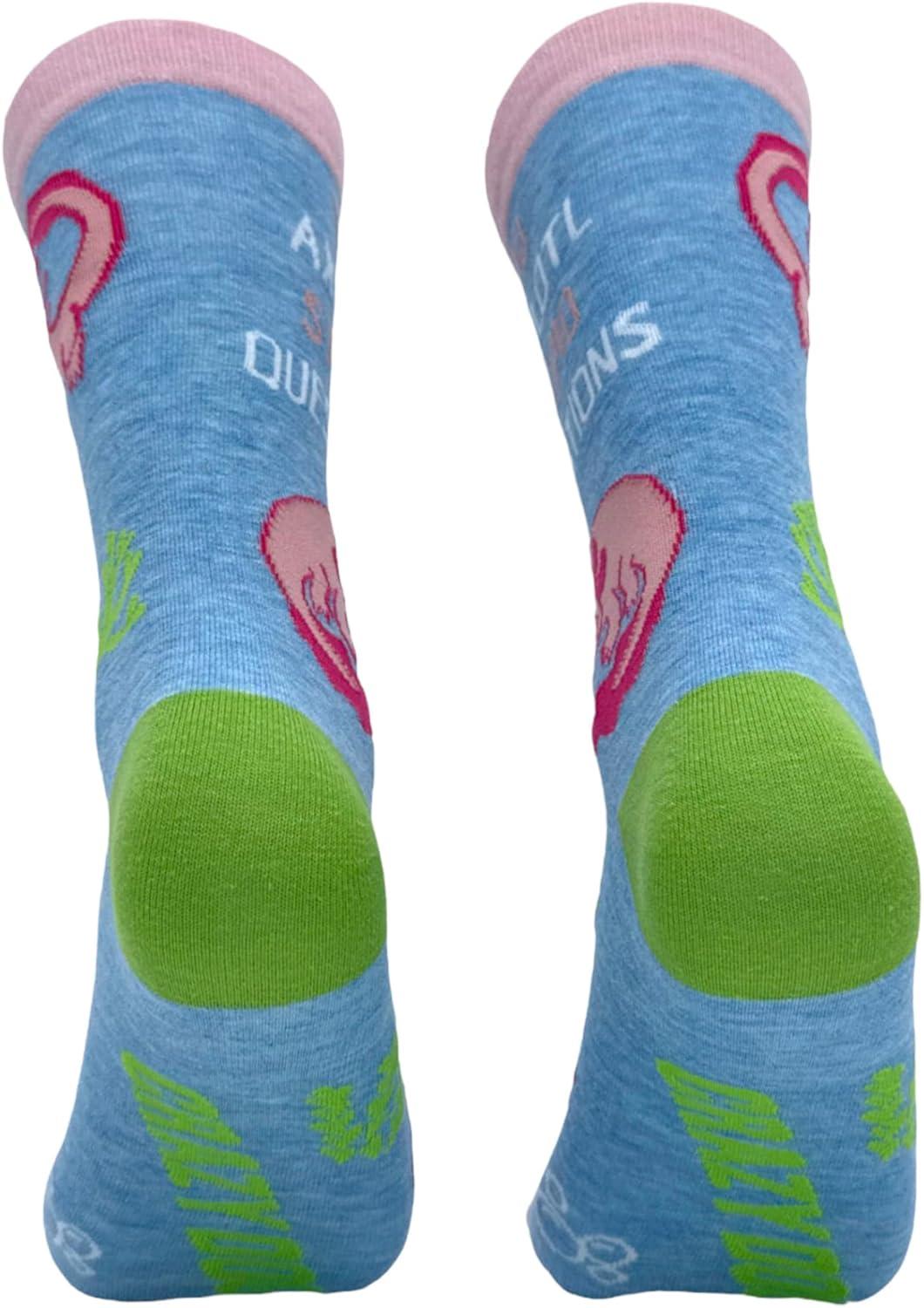 imageCrazy Dog TShirts Funny Womens Socks with Sarcastic Sayings and Cool Designs for GirlsAxolotyl Questions