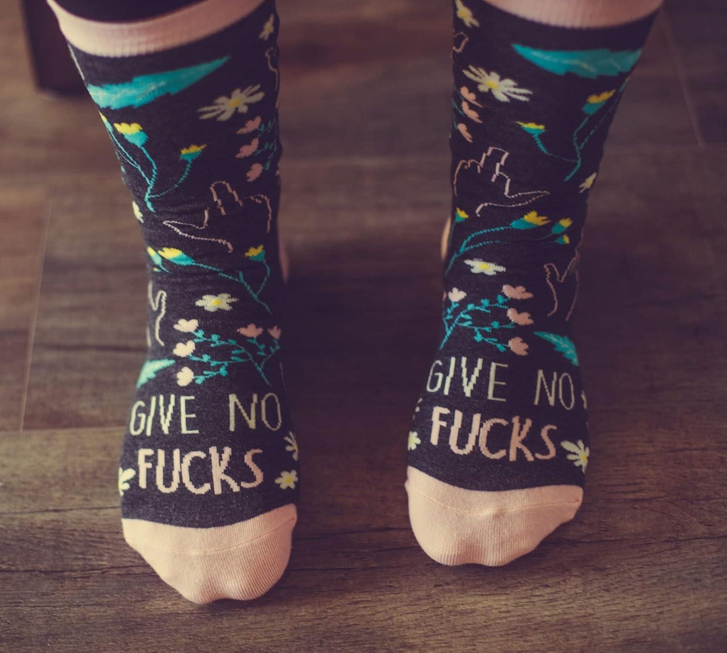 imageCrazy Dog TShirts Funny Womens Socks with Sarcastic Sayings and Cool Designs for GirlsTake No