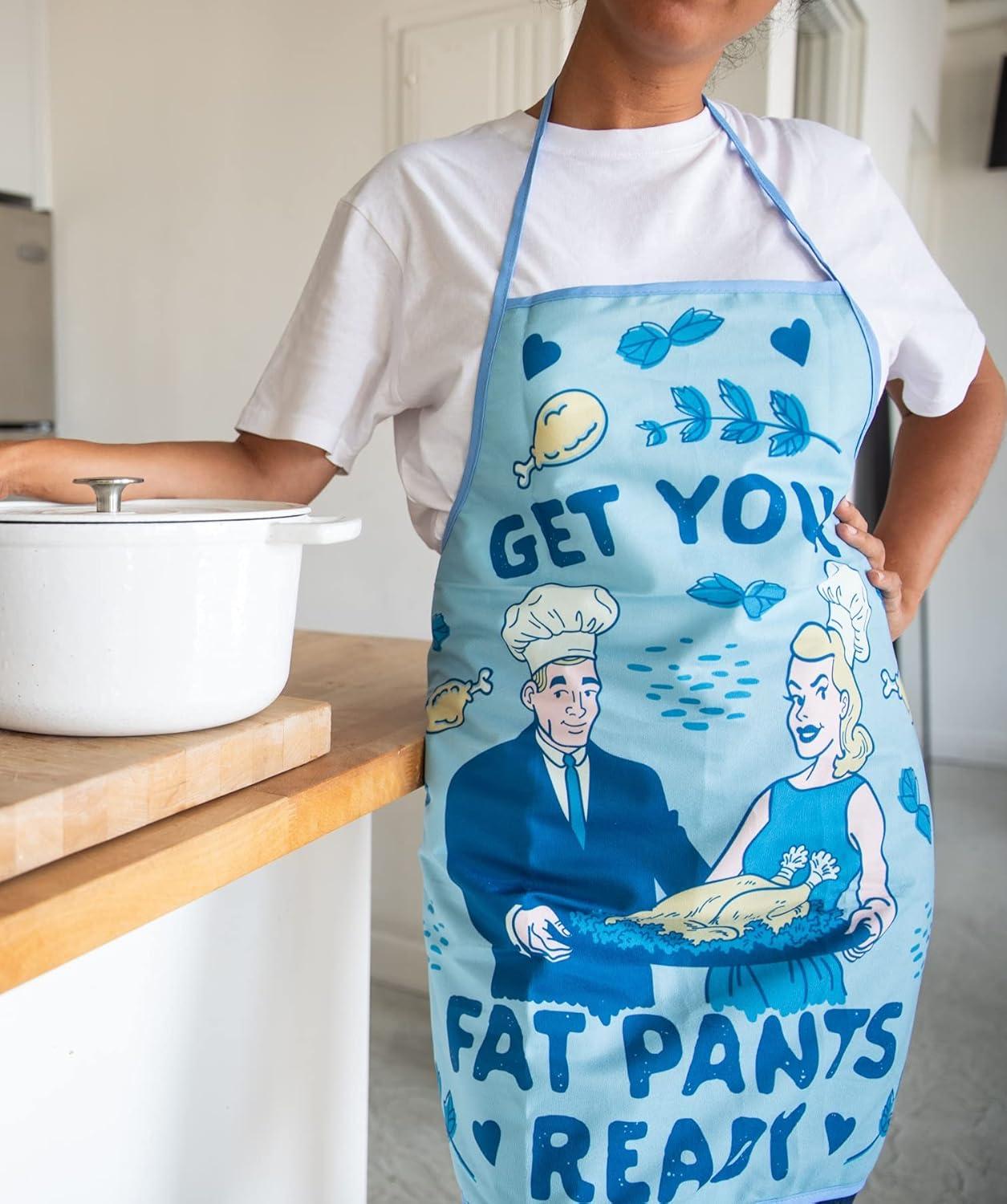 imageCrazy Dog TShirts Get Your Fat Pants Ready Funny Thanksgiving Dinner Graphic Kitchen Accessories