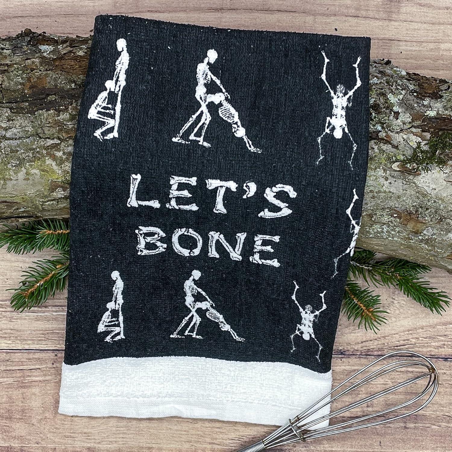 imageCrazy Dog TShirts Just The Tip I Promise Funny Horror Bloody Knife Tea TowelLets Bone