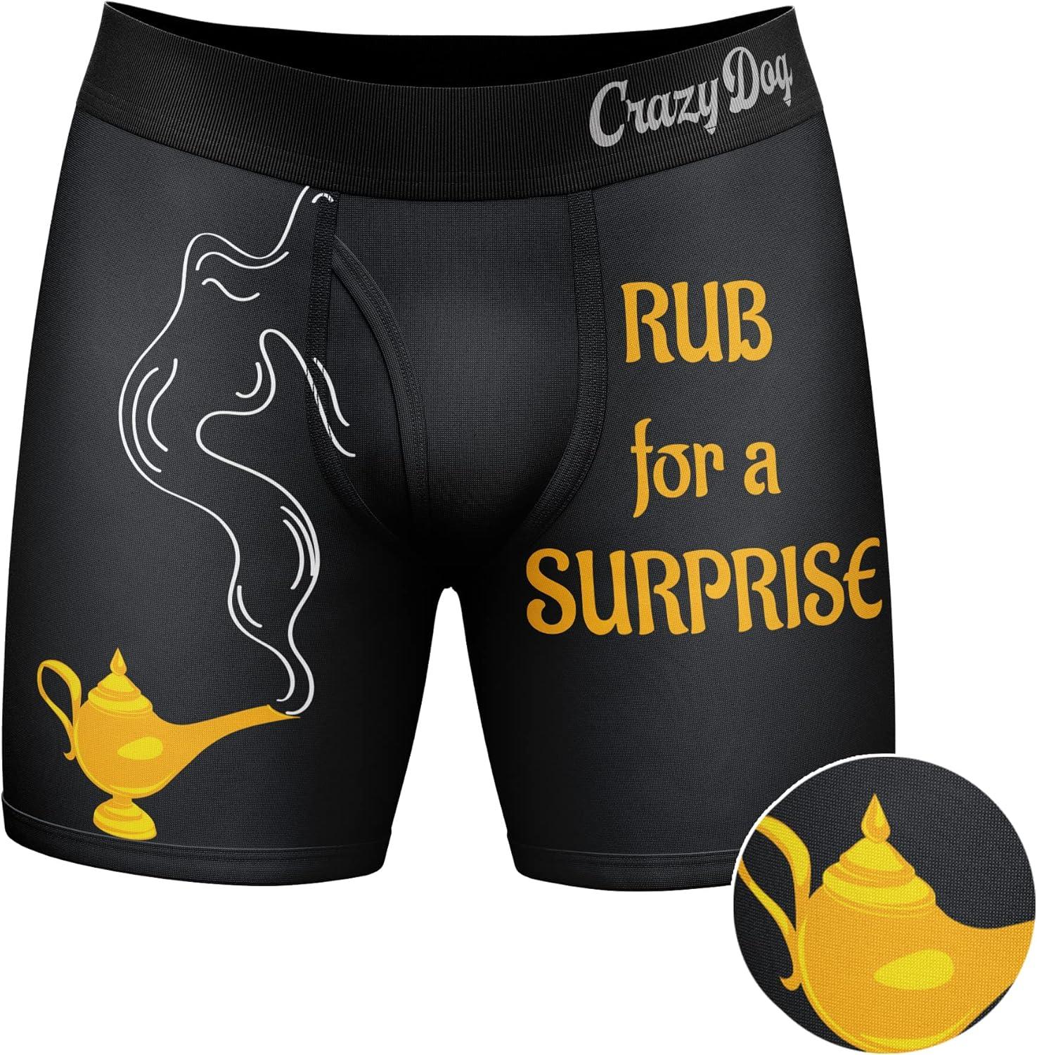 imageCrazy Dog TShirts Mens Boats and Hoes Boxer Briefs Funny Sarcastic Graphic Novelty Gift Underwear for GuysBlack