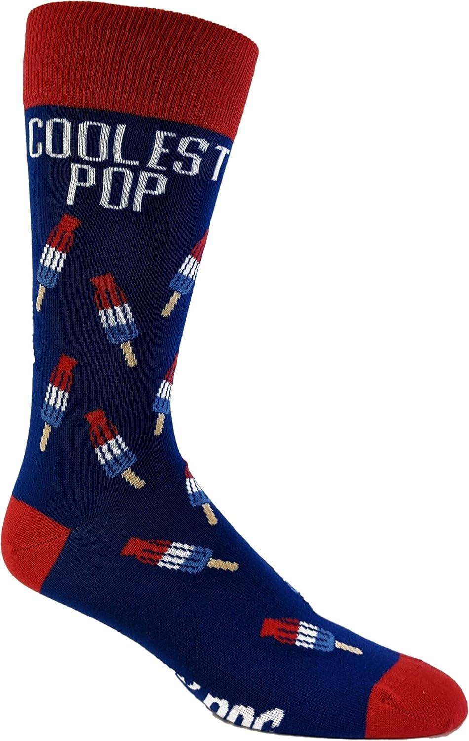 imageCrazy Dog TShirts Mens Coolest Pop Socks Funny Fathers Day Summer Popsicle Novelty Humor Footwear