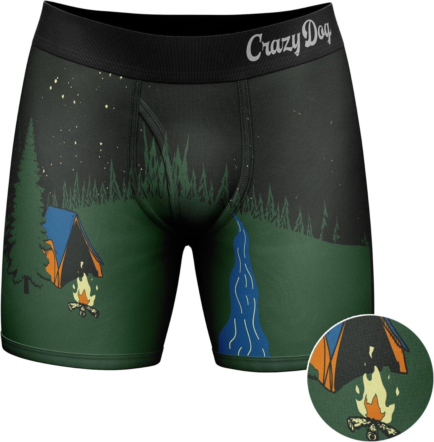 imageCrazy Dog TShirts Mens I Hate People Boxer Briefs Funny Camping Sarcastic Graphic Underwear for GuysMulti