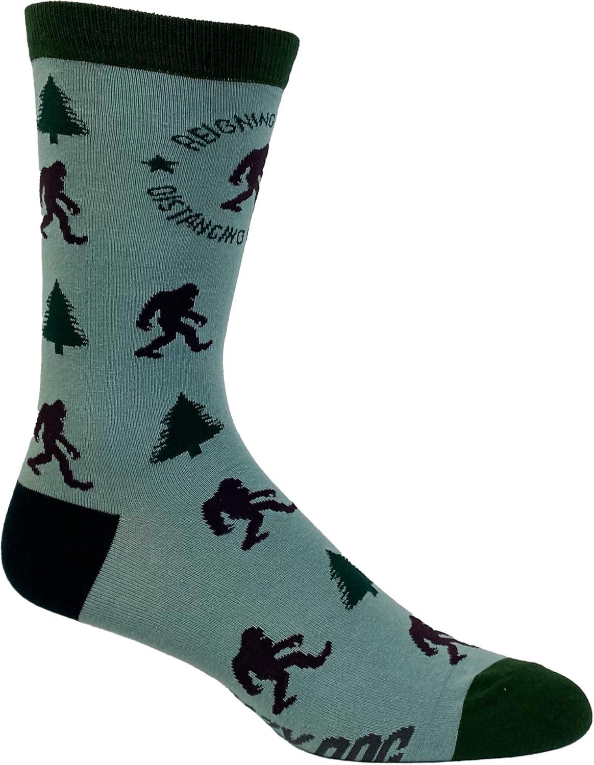 imageCrazy Dog TShirts Mens Sarcastic Socks Funny Crew Footwear for AdultsDistancing Champ