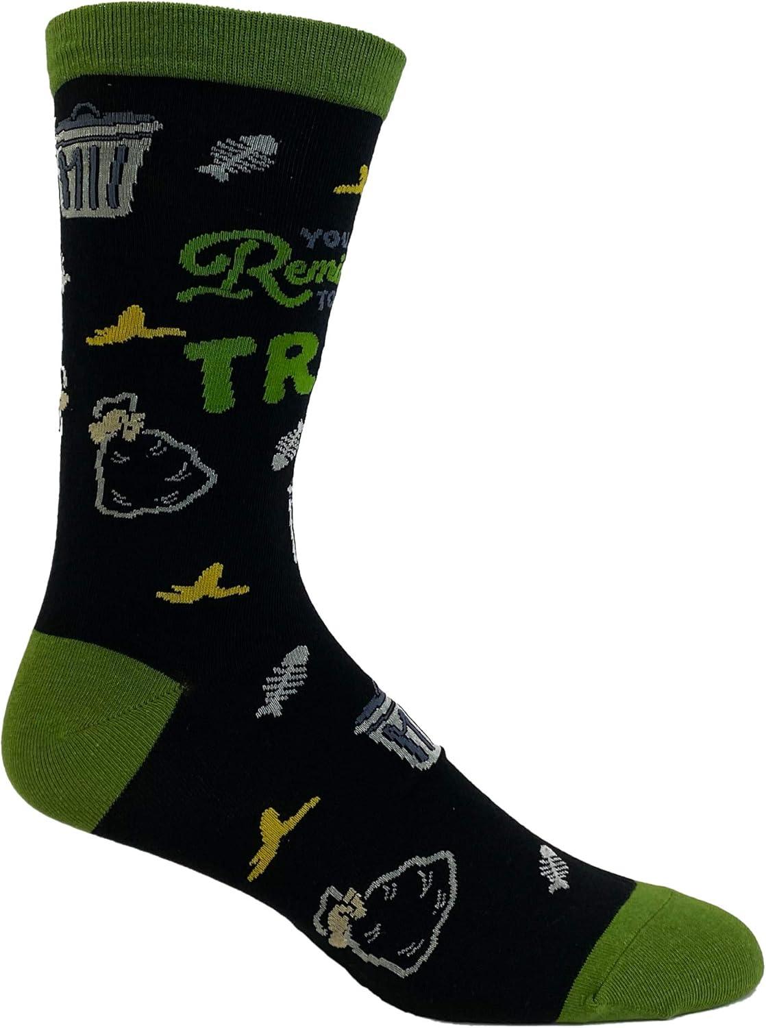 imageCrazy Dog TShirts Mens Sarcastic Socks Funny Crew Footwear for AdultsRemind Me