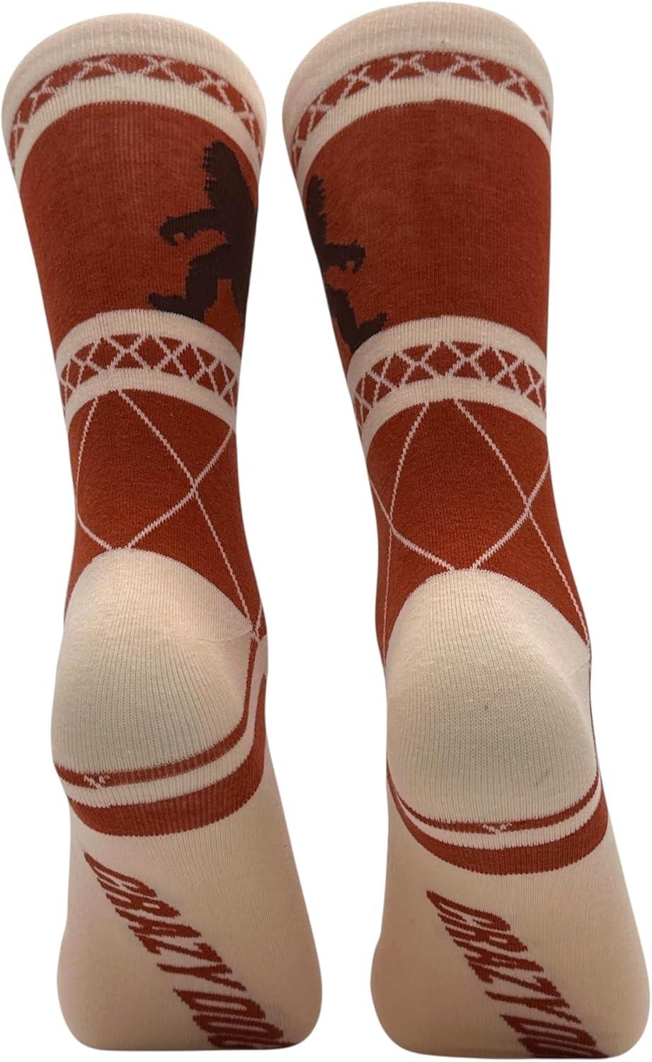 imageCrazy Dog TShirts Mens Sasquatch Socks Funny Sarcastic Bigfoot Graphic Footwear for MenSasquatch Believes