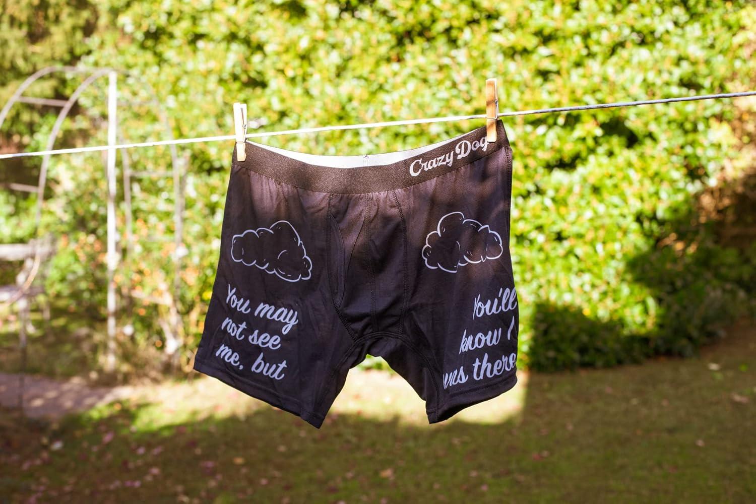 imageCrazy Dog TShirts Professional Crop Duster Mens Boxers Funny Stinky Fart Bathroom Humor Hilarious Novelty UnderwearBlack